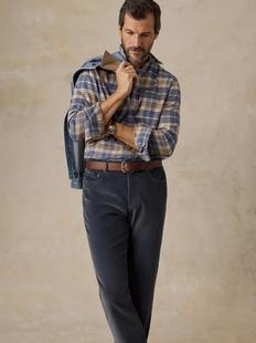 Faherty Men's Timberline Brushed Twill Shirt MORAINEHILLSPLAID