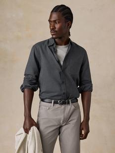 Faherty Men's Timberline Brushed Twill Shirt Alternate View