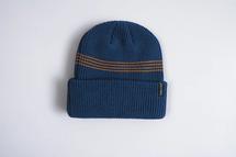 Autumn Headwear Mini Stripe Beanie CERULEAN