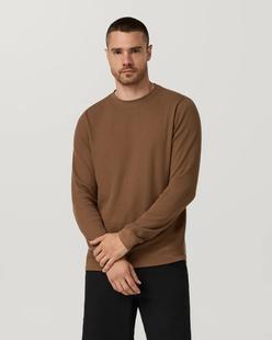 Vuori Men's Waffle Crew BOURBON