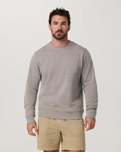 Vuori Men's Jeffreys Crew 2.0 MOCHAHEATHER