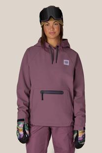 686 Women's Waterproof Hoody BLACKPLUM