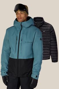 686 Men's Smarty 3-In-1 Form Jacket PALEFIRNCOLORBLOCK