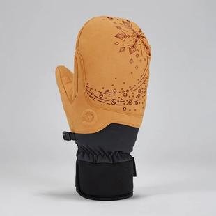 Gordini Women's Mountain Crew Artist Mitt TANBLACKSNOWFLAKE