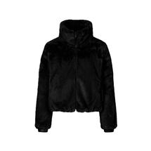 Save The Duck Women's Jeon Reversible Faux Fur Puffer Jacket BLACK