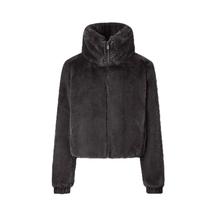 Save The Duck Women's Jeon Reversible Faux Fur Puffer Jacket BROWNBLACK