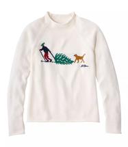 L.L.Bean Women's The Original Double L Rollneck Sweater Novelty Regular BONEHERITAGEHOLIDAY