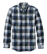 L.L.Bean Men's Scotch Plaid Flannel Shirt Button Down Slightly Fitted Regular VINTAGETARTAN