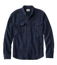 L.L.Bean Men's 1912 Field Flannel Shirt Slightly Fitted Regular CLASSICNAVY