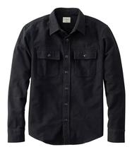 L.L.Bean Men's 1933 Chamois Cloth Shirt Slim Fit Regular BLACK