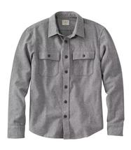 L.L.Bean Men's 1933 Chamois Cloth Shirt Slim Fit Regular GRAYHEATHER