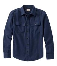 L.L.Bean Men's 1933 Chamois Cloth Shirt Slim Fit Regular INDIGOHEATHER