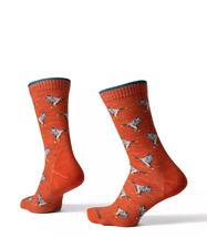 L.L.Bean Unisex Maine Motif Sock CHERRYTOMATODUCKS