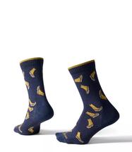 L.L.Bean Unisex Maine Motif Sock NAUTICALNAVYBEANBOOTS