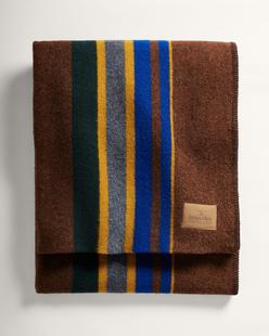 Pendleton Tobacco Yakima Camp Stripe Throw TOBACCO