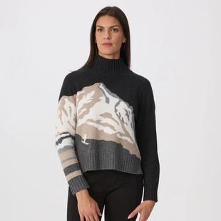 Krimson Klover Women's Skyler Mock Neck Sweater HEATHERBLACK