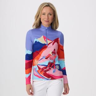 Krimson Klover Women's 1984 1/4 Zip Top PINKMULTI