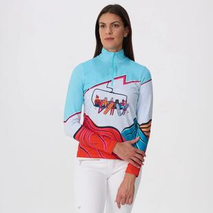 Krimson Klover Women's Girl's Trip 1/4 Zip Top BLUEMULTI
