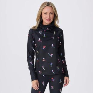 Krimson Klover Women's Multi Skiers Turtleneck BLACK