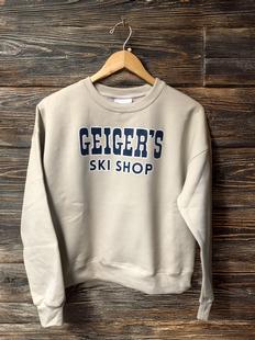 Geiger's x Wild Northland Women's Ski Shop Crewneck Sweatshirt SAND