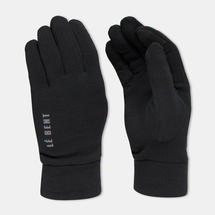 Le Bent Heavyweight Antarctic Grid Fleece Glove Liner BLACK