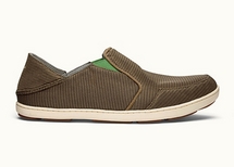 OLUKAI MENS NOHEA MESH SHOE MUSTANG/LIME