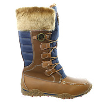 PAJAR WOMENS PHYLLIS BOOT COGNAC/NAVY
