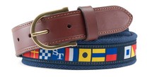 SOUTHERN TIDE NAUTICAL FLAGS BELT