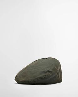 BARBOUR WAXED FLAT CAP OLIVE
