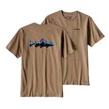 PATAGONIA MENS FITZ ROY TROUT COTTON T-SHIRT