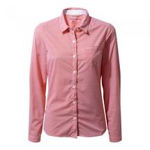 CRAGHOPPERS WOMENS INSECT SHIELD SHONA LONG SLEEVED SHIRT WATERMELON COMBO