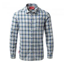 CRAGHOPPERS MENS INSECT SHIELD PROSPECT LONG SLEEVED SHIRT DEEP BLUE COMBO