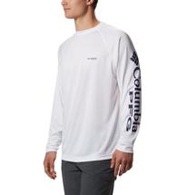 COLUMBIA MENS PFG TERMINAL TACKLE LONG SLEEVE TEE - WHITE/NIGHTSHADE WHITENIGHTSHA