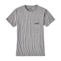 PATAGONIA MENS SPLITTER SCRIPT POCKET RESPONSIBILI-TEE