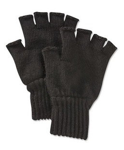 Barbour Fingerless Gloves BLACK