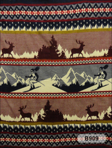 Artesania Ski Motif Blanket B909