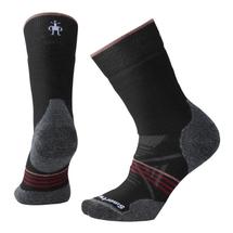 Smartwool Womens PhD Outdoor Medium Crew Socks BLACKTIBETANRED