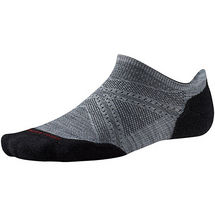 Smartwool Mens PhD Run Light Elite Micro Socks LIGHTGRAY/BLACK