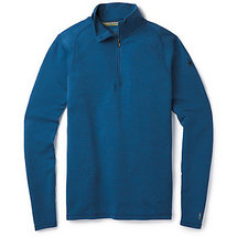 Smartwool Mens Merino 250 Base Layer 1/4 Zip BRIGHTCOBALTHTHR