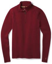 Smartwool Mens Merino 250 Base Layer 1/4 Zip TIBETANREDHEATHER