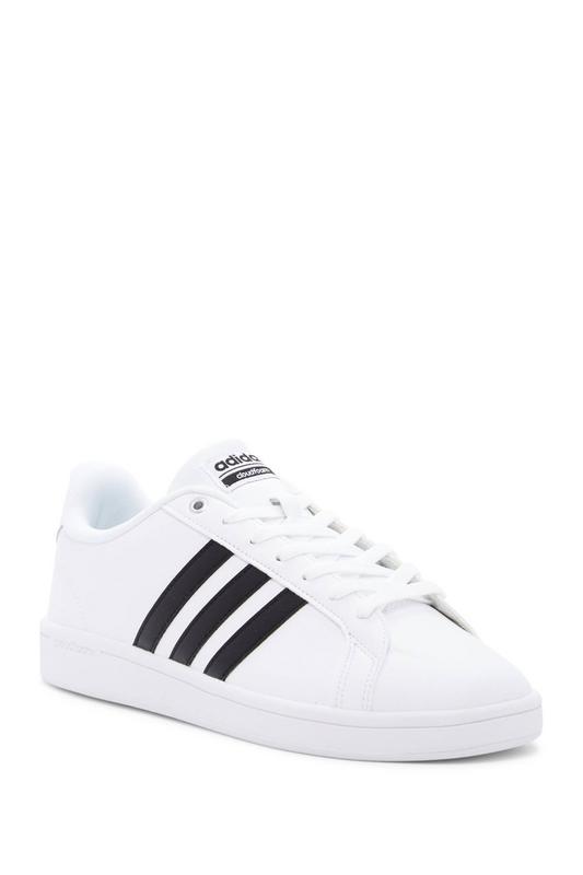 womens white adidas with black stripes