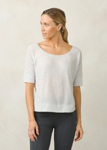 Prana Womens Viana Top TITANIUMGREYSTRIPE