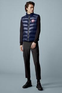 Shop CANADA GOOSE CROFTON Plain Logo Vests & Gillets by Yang