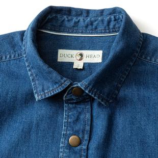 Duck Head Long Sleeve Denim Snap Shirt - Clyde Alternate View