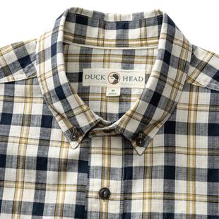 Duck Head Men's Long Sleeve Cotton Slub Sport Shirt - Brant Plaid Alternate View