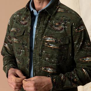 Duck Head Men's Long Sleeve Slater Moleskin Overshirt Alternate View