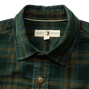 Duck Head Men's Long Sleeve Corduroy Snap Shirt - Timberly Plaid Alternate View