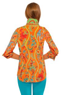 Gretchen Scott Boyfriend Shirt - Jungle Symphony Alternate View